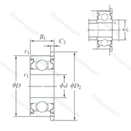 Подшипник шариковый радиальный