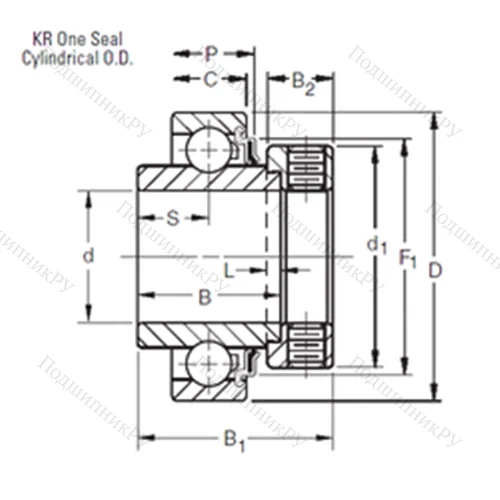 Подшипник шариковый радиальный 1115KR