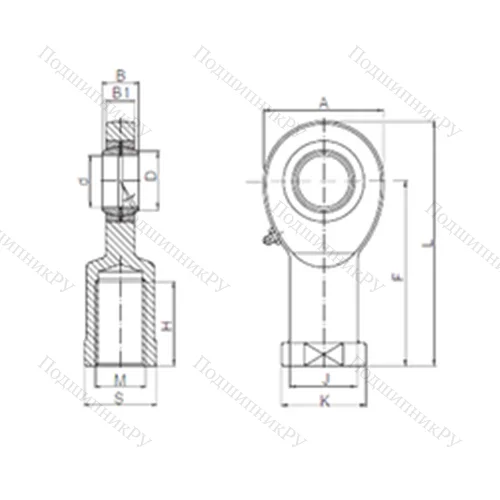 Подшипник скольжения сферический SIL 06 от производителя  CX