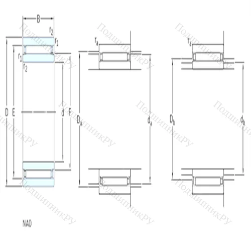 Подшипник игольчатый радиальный NAO 12x28x12 от производителя  SKF