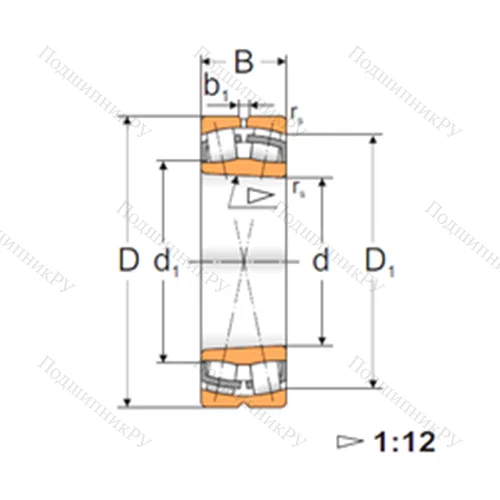 Подшипник роликовый радиальный самоцентрирующийся 22314 KW 33 от производителя  MPZ