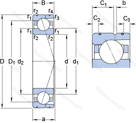 Подшипник 71911 CD/P 4AL