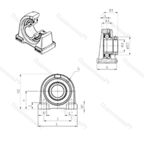 Подшипниковый узел шариковый радиальный ESPAE 210