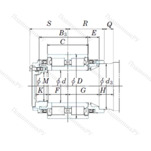 Подшипник роликовый радиальный JB 1462