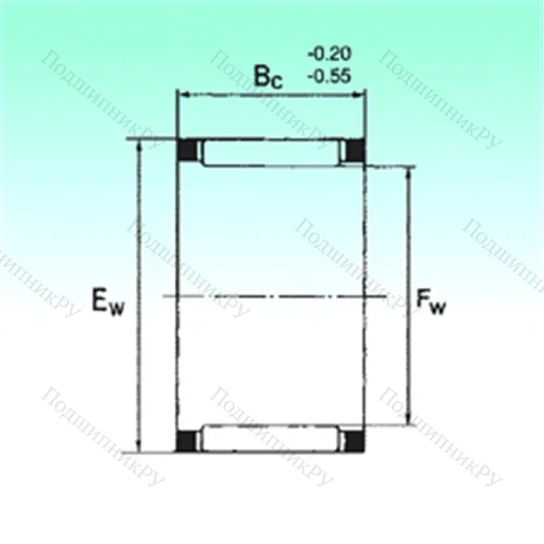 Подшипник игольчатый радиальный KZK 25x31x17