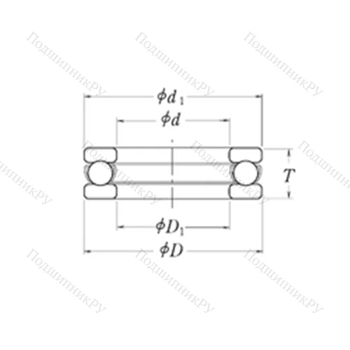 Подшипник шариковый упорный XLT 3.1/2 от производителя  RHP