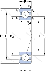 Подшипник 7022 ACDTP/P 4B