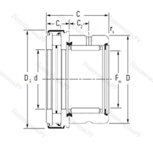 Подшипник комбинированный RAXZ 535 от производителя  TIMKEN