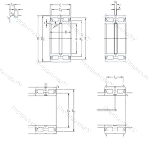 Подшипник роликовый радиальный NNF 5034ADA-2LSV от производителя  SKF