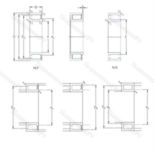 Подшипник роликовый радиальный NCF 28/950V от производителя  SKF