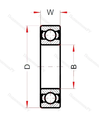 Высокотемпературный подшипник 6005 BHTS ZZ C 4 200°-250° от производителя  SNB