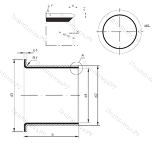 Подшипник скольжения TUF 1 30.160 от производителя  CX