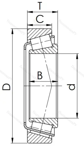 Конический роликовый подшипник 7518 (32218) в Архангельске