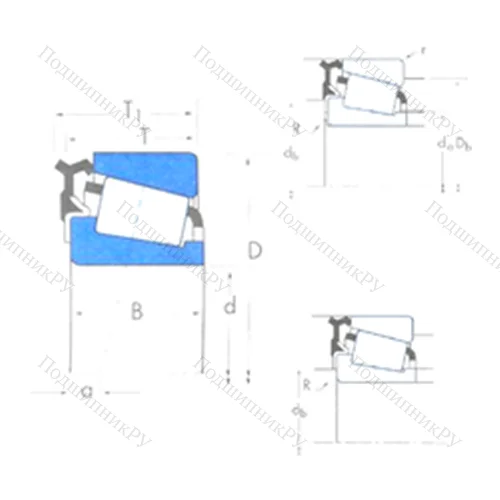 Подшипник роликовый радиально-упорный LM 67048/LM 67010-LM 67000LA от производителя  TIMKEN