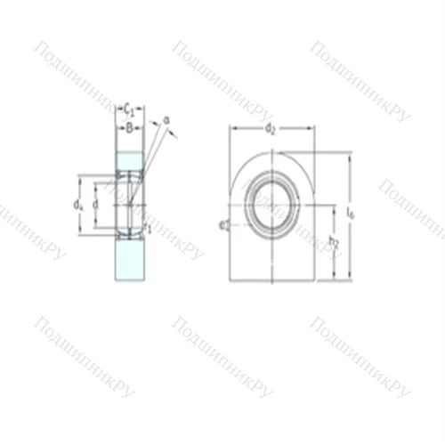 Подшипник скольжения сферический SCF 45ES от производителя  SKF