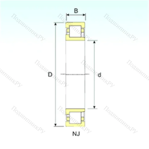 Подшипник роликовый радиальный NJ 18/1180