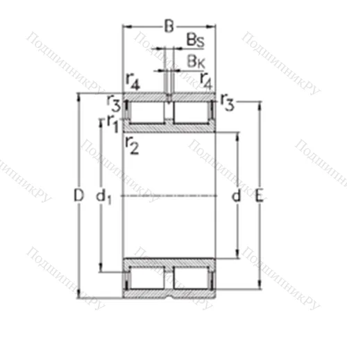 Подшипник роликовый радиальный NNCL 4968-V