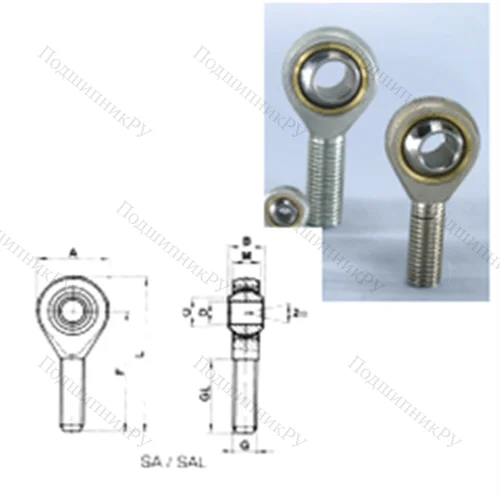 Подшипник скольжения сферический SAL 12T/K от производителя  CRAFT