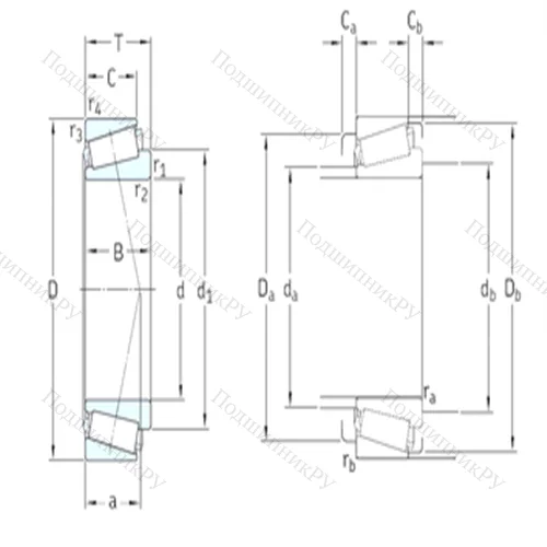 Подшипник роликовый радиально-упорный 30230 от производителя  SKF