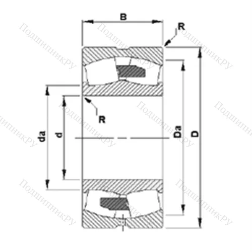Подшипник роликовый радиальный самоцентрирующийся 241/1000YMB от производителя  TIMKEN