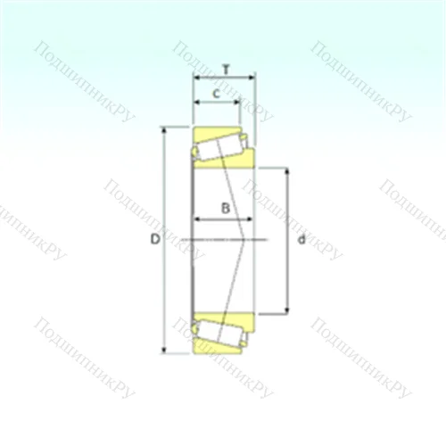 Подшипник роликовый радиально-упорный 526/52210