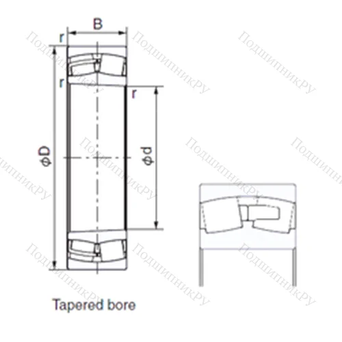 Подшипник роликовый радиальный 230/560EK от производителя  NACHI