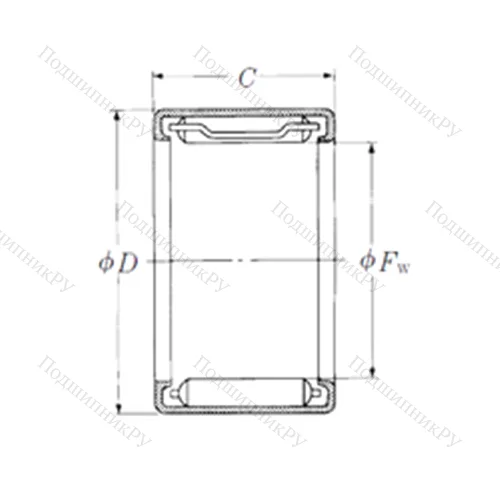 Подшипник игольчатый радиальный FJL-4020L от производителя  NSK Подшипник игольчатый радиальный FJL-4020L от производителя  NSK