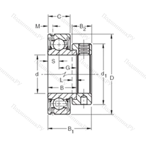 Подшипник шариковый радиальный GRAE 40RR