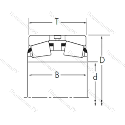 Подшипник роликовый радиально-упорный L 217845D/L 217810+L 217810EA от производителя  TIMKEN