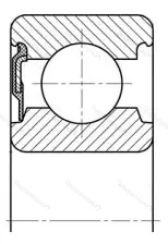 Подшипник 62310 RS размер 50x110x40 от производителя  SKF