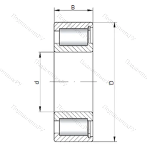 Подшипник роликовый радиальный NCF 2220 V от производителя  CX