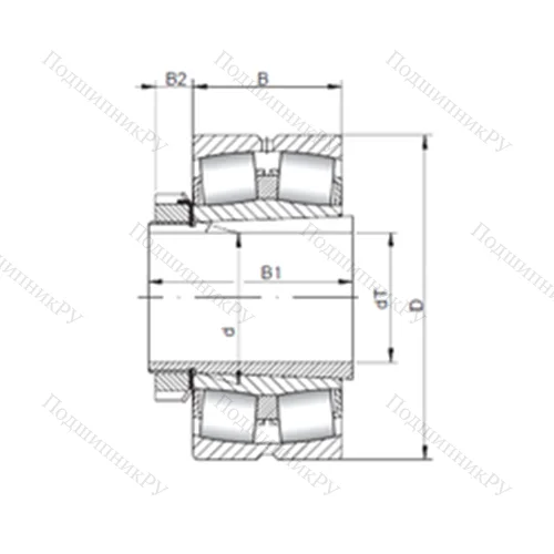 Подшипник роликовый радиальный самоцентрирующийся 22210 KCW 33+H 310 от производителя  CX