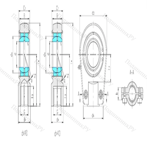 Подшипник скольжения сферический SIR 70ES-D от производителя  LS