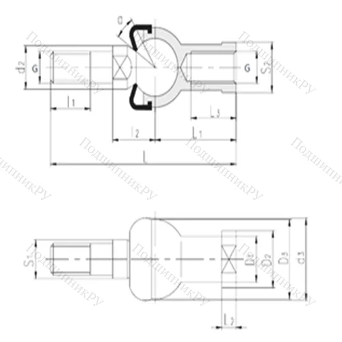 Подшипник скольжения сферический SQZL 20-RS