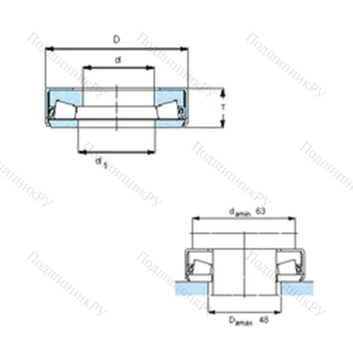 Подшипник роликовый упорный 353118 от производителя  SKF