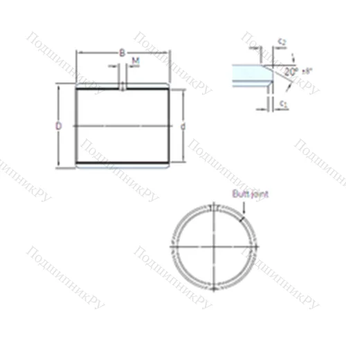 Подшипник скольжения PCZ 1010 M от производителя  SKF Подшипник скольжения PCZ 1010 M от производителя  SKF