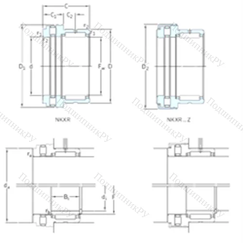 Подшипник комбинированный NKXR 20 от производителя  SKF