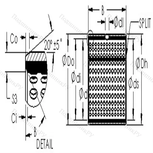 Втулка скольжения AST 800 13580 от производителя  AST Втулка скольжения AST 800 13580 от производителя  AST