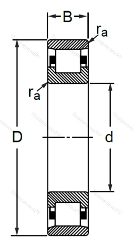 Цилиндрический роликовый подшипник 2326 Л (N 326 M) в Архангельске
