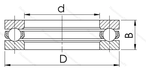 Упорный шариковый подшипник 8320 (51320) в Архангельске