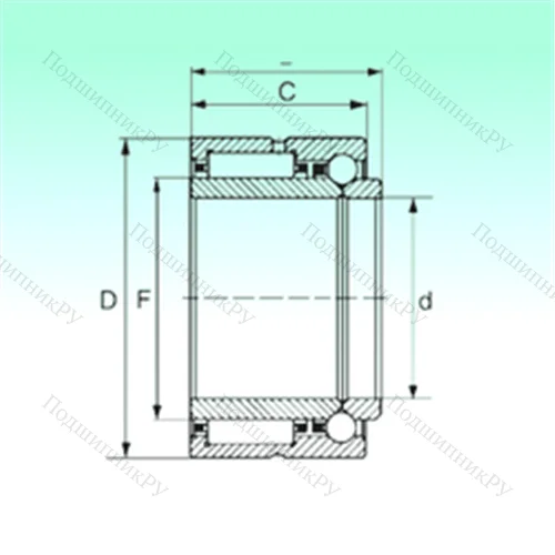 Подшипник комбинированный NKIB 5911 от производителя  NBS