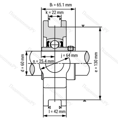 Подшипниковый узел UCT 216 - Вал: 80 мм от производителя  LPZ
