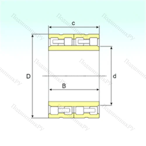 Подшипник роликовый радиальный FC 76108304 от производителя  ISB