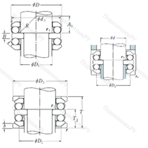 Подшипник шариковый упорный 54209U