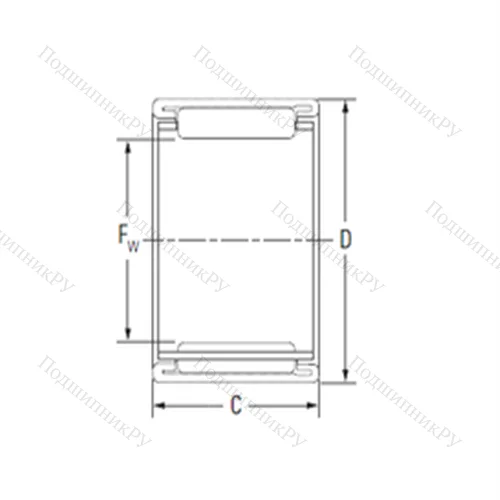 Подшипник игольчатый радиальный BTM 202720-1