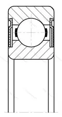 Модификация подшипника 180310АКС2 размер 50x110x27 от производителя  ГПЗ-20