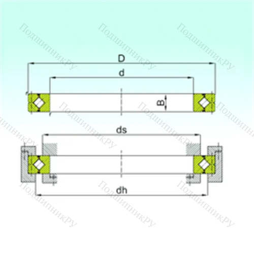 Подшипник роликовый опорно-поворотный CRBC 11020 от производителя  ISB