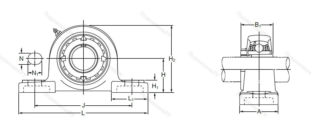 Подшипниковый узел UKP 210 в Архангельске