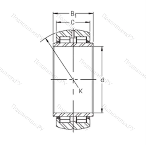 Подшипник роликовый радиальный SL 06 044 E