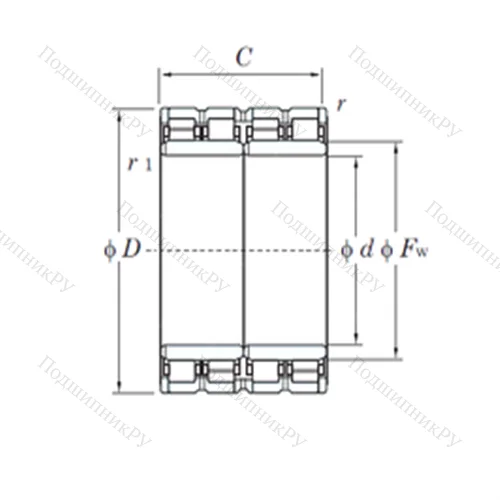 Подшипник роликовый радиальный 160FC 108750